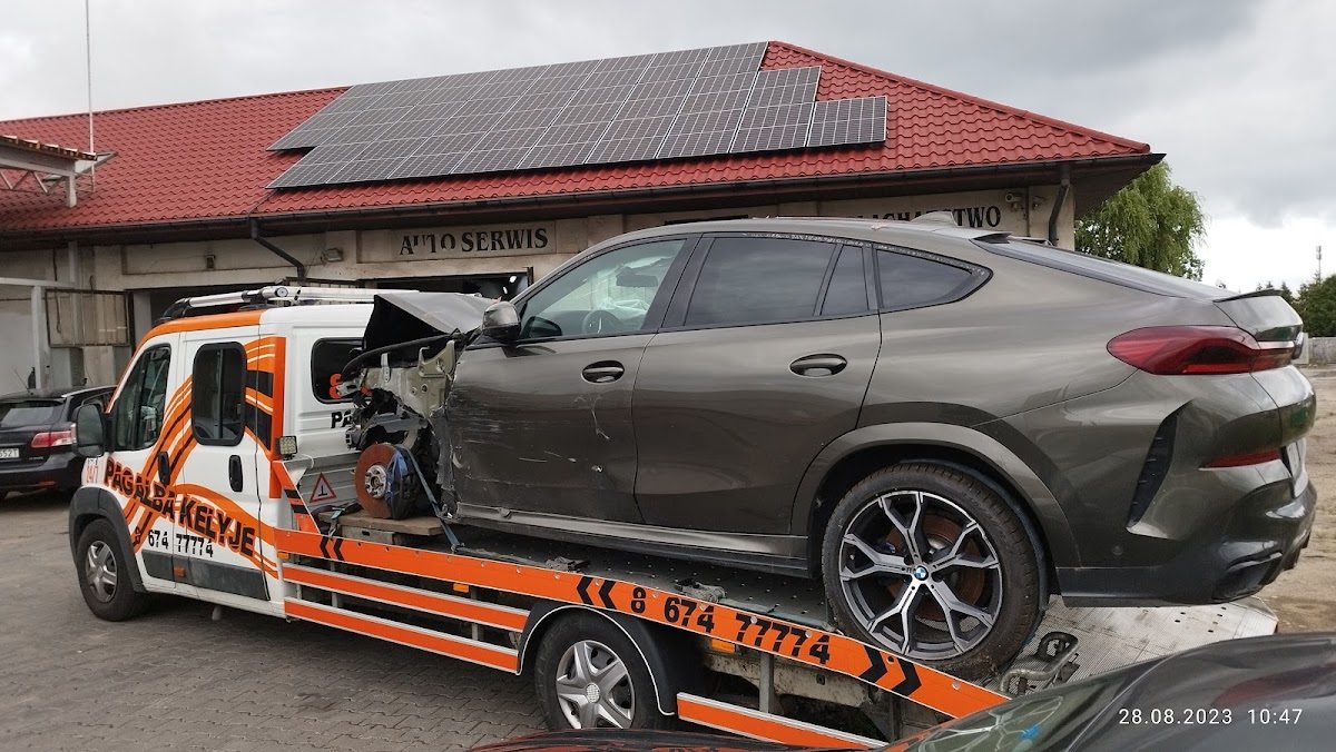 MISERVIS tralas veža automobilį